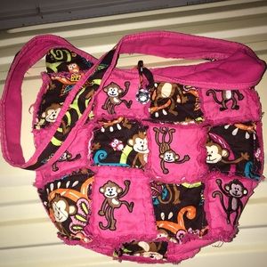 Large patchwork crossbody hobo bag